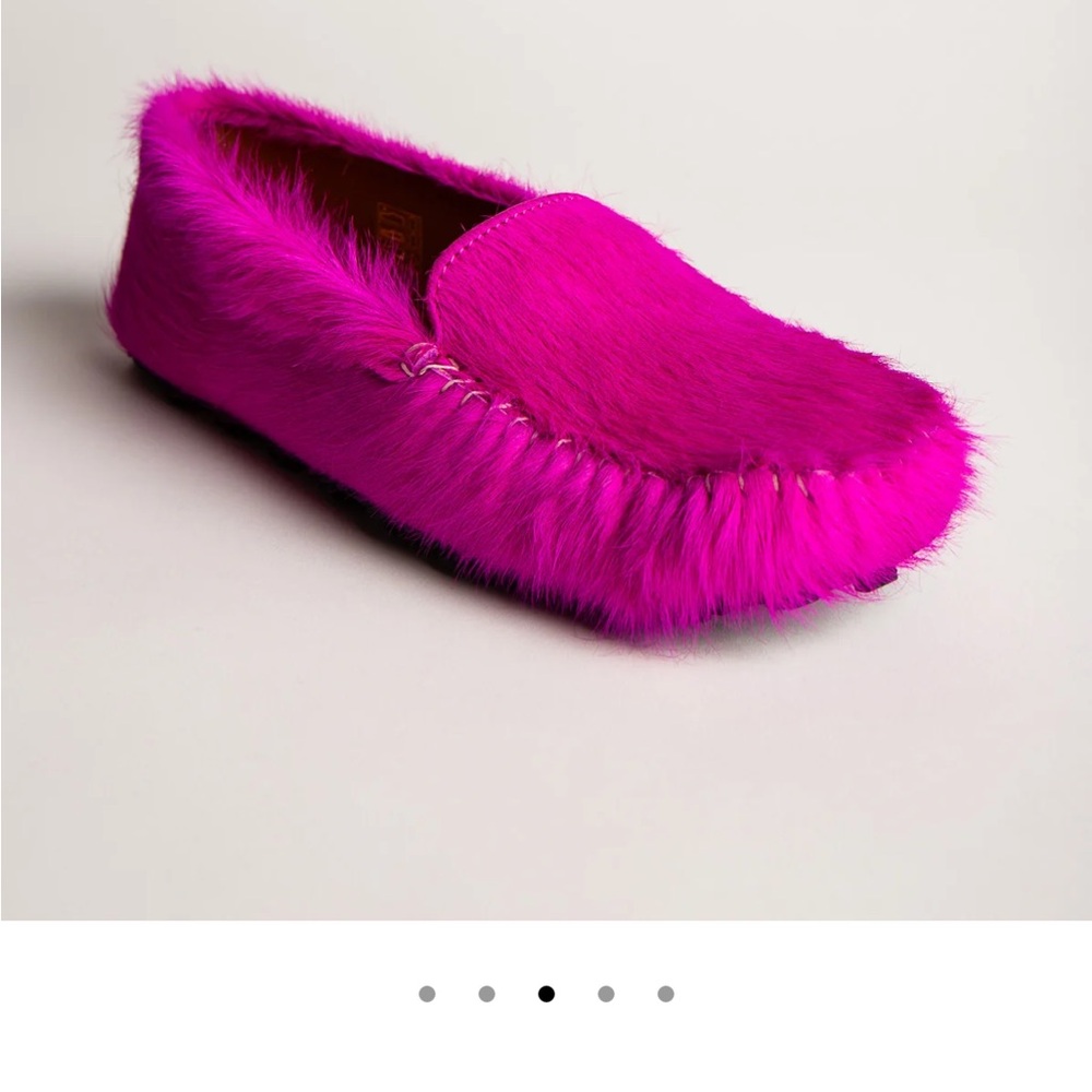 Marni Fuchsia Fur Moccasins